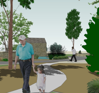 现代公园景观su模型