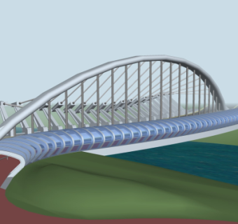 现代桥梁免费su模型