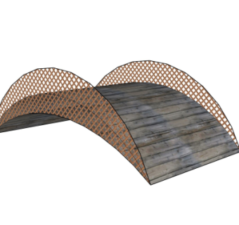 现代拱桥su模型