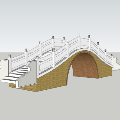 现代拱桥su模型