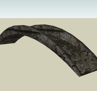 现代拱桥免费su模型