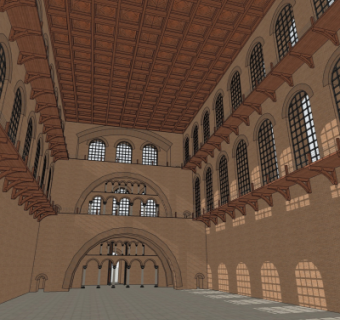 欧式教堂su模型