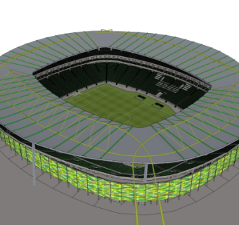 现代体育馆su模型