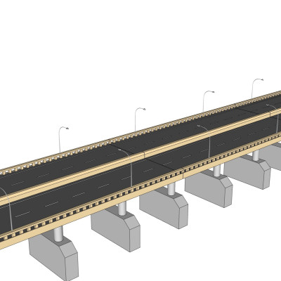 现代公路桥su模型