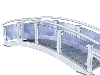 现代钢结构拱桥su模型
