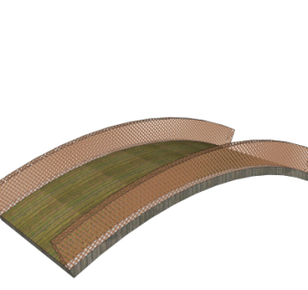 现代拱桥免费su模型