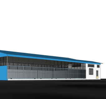 现代厂房su模型