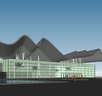 现代酒店su模型