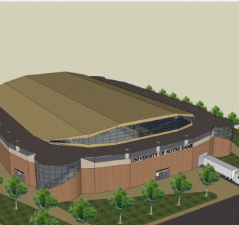 现代物流仓库su模型