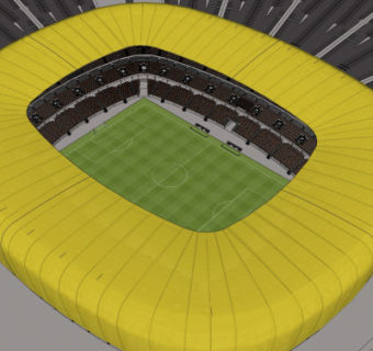 现代体育馆su模型