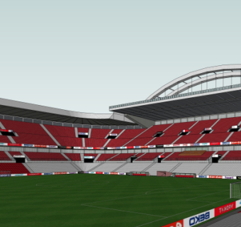 现代体育馆su模型