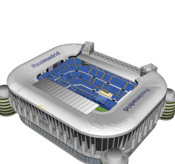 现代体育馆su模型