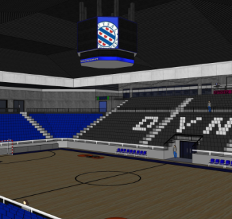 现代体育馆su模型