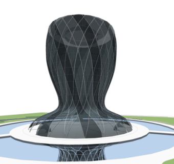 现代办公楼su模型