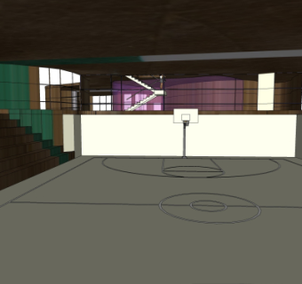 现代体育馆su模型