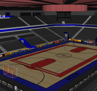 现代体育馆su模型