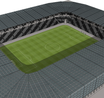 现代体育馆su模型