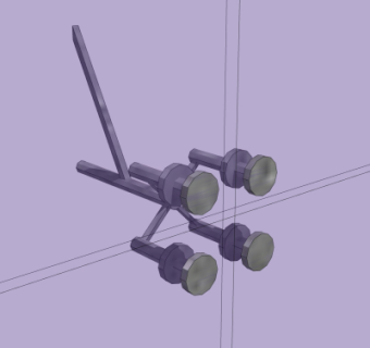 现代不锈钢驳接爪su模型