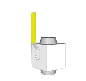 现代闸板阀su模型
