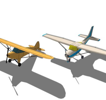 现代飞机su模型