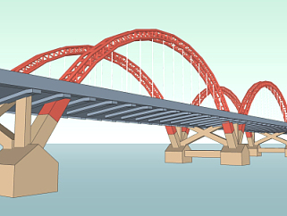 现代公路桥su模型