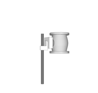 现代闸板阀su模型