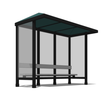 现代雨棚su模型