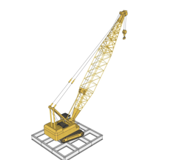 现代吊车su模型