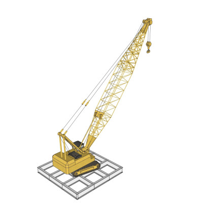 现代吊车su模型