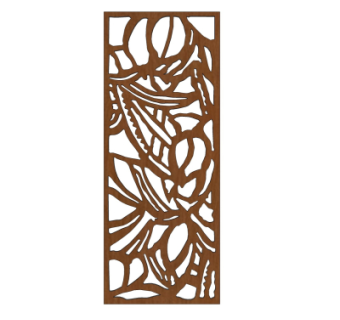 现代实木隔断su模型