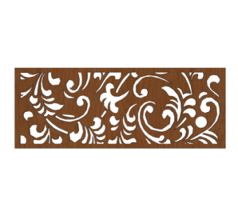 中式实木隔断su模型