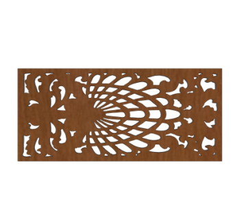 中式实木隔断su模型