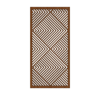 现代实木隔断su模型