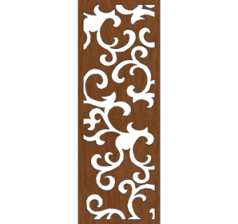 中式实木隔断su模型