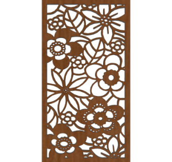 中式实木隔断su模型