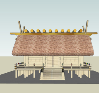 现代住宅外观su模型