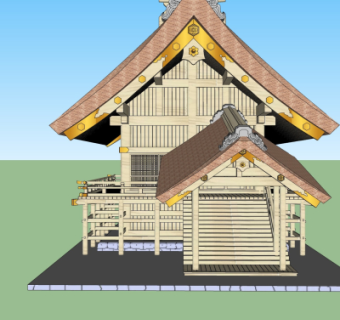 现代住宅外观su模型