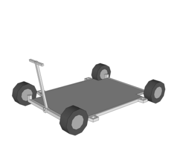 现代小推车su模型