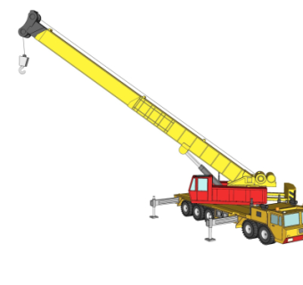 现代吊车su模型