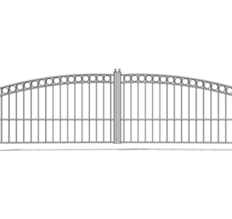 现代铁艺大门su模型