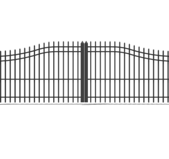 现代铁艺大门su模型