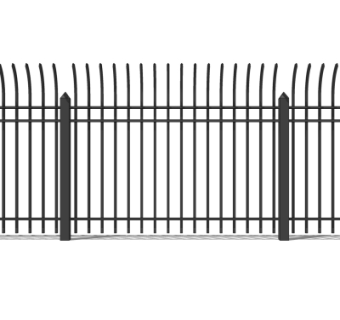 现代铁艺栏杆su模型