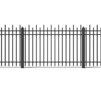现代铁艺栏杆su模型
