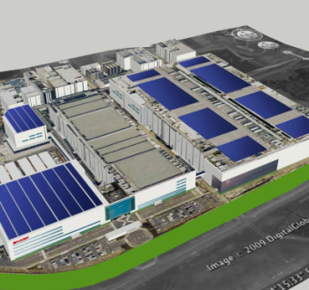 现代工业区鸟瞰规划su模型