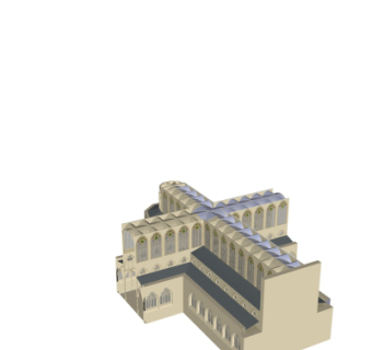 现代厂房工业区鸟瞰规划su模型
