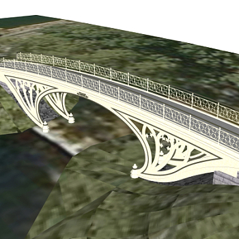 欧式公路桥免费su模型