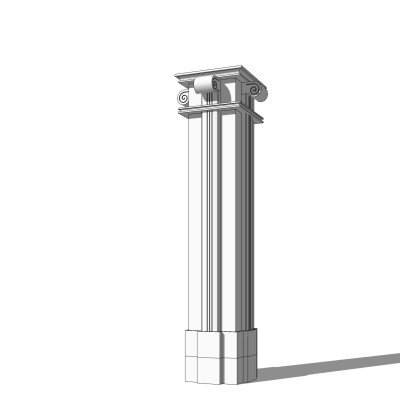 欧式石膏柱su模型