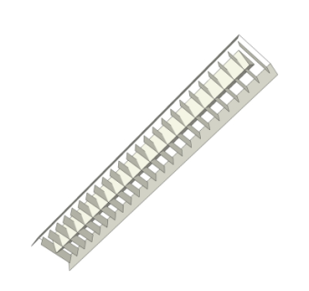 现代办公栅格灯su模型