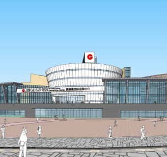 现代会展中心su模型