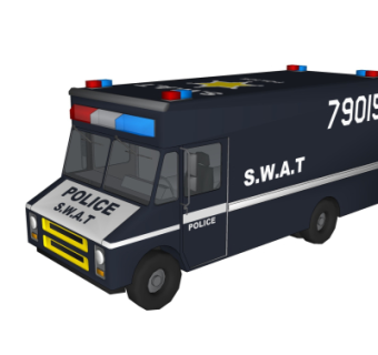现代警车su模型